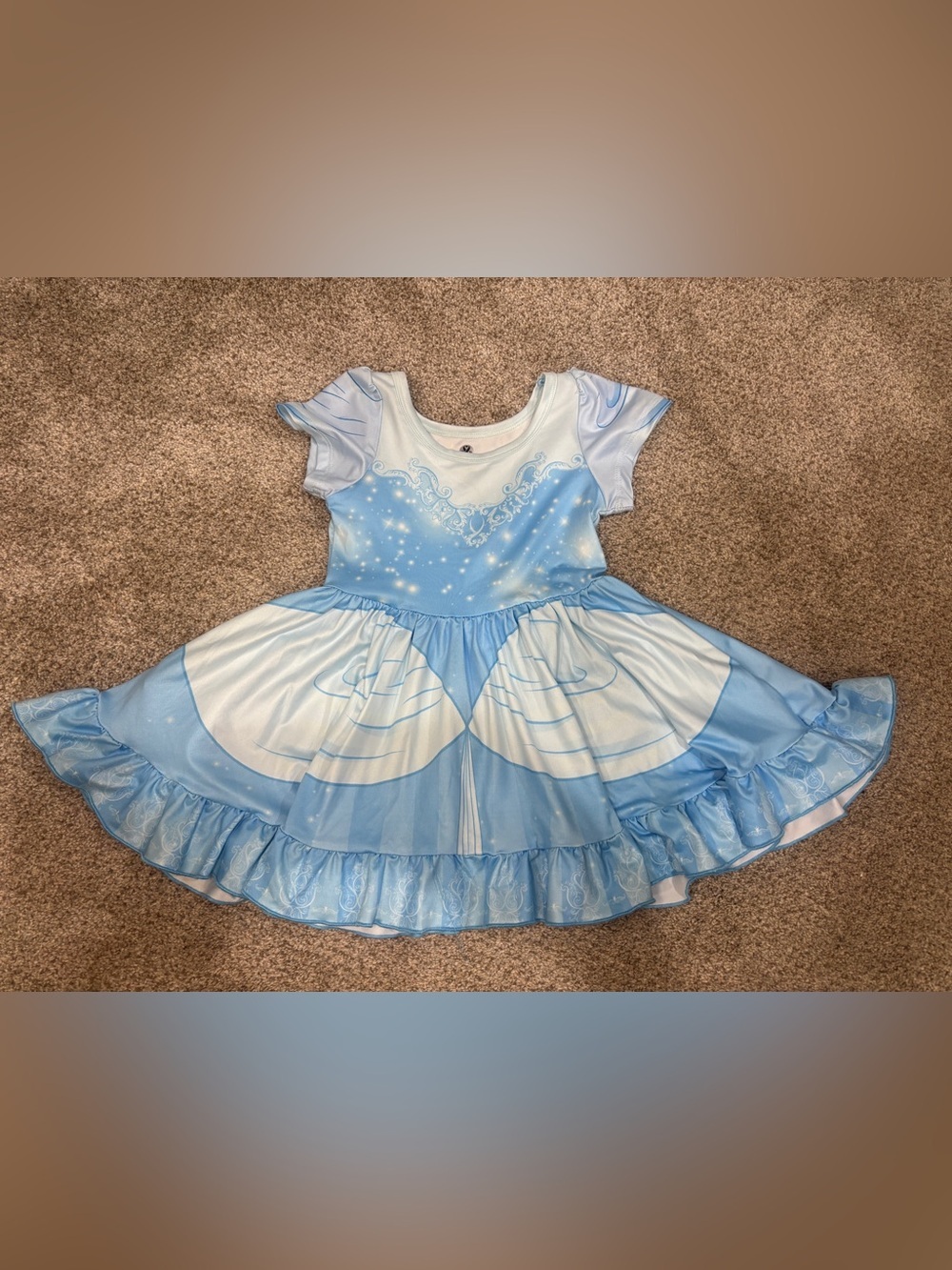 NWOT CHARLIES PROJECT cinderella princess twirl dress in light blue 12-24 months